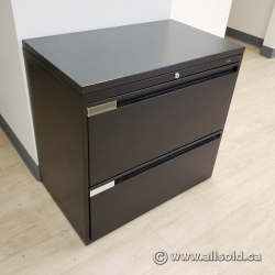 Evolve Black 2 Drawer Lateral File Cabinet, Locking